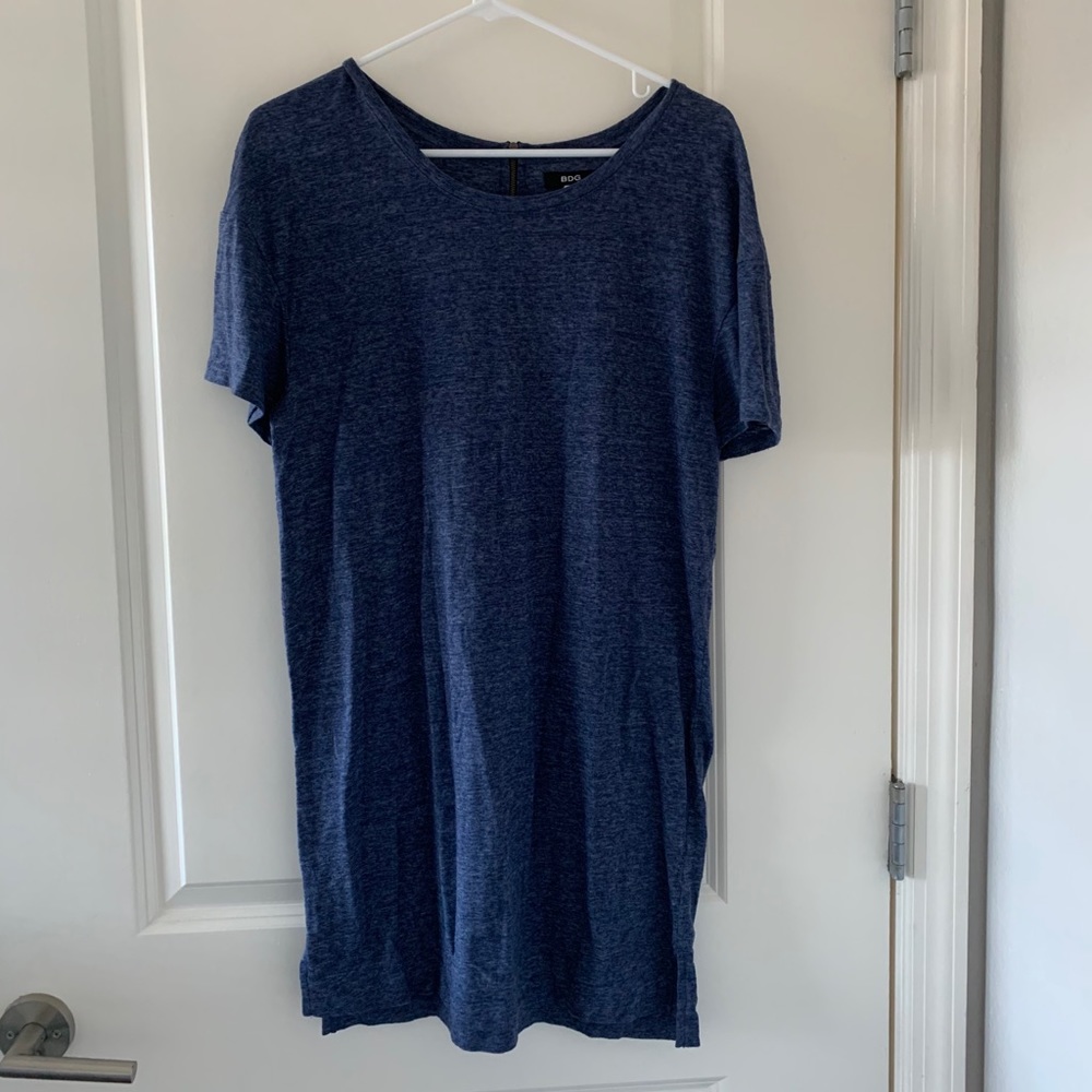 BDG Blue Slip dress with zipper on back, M